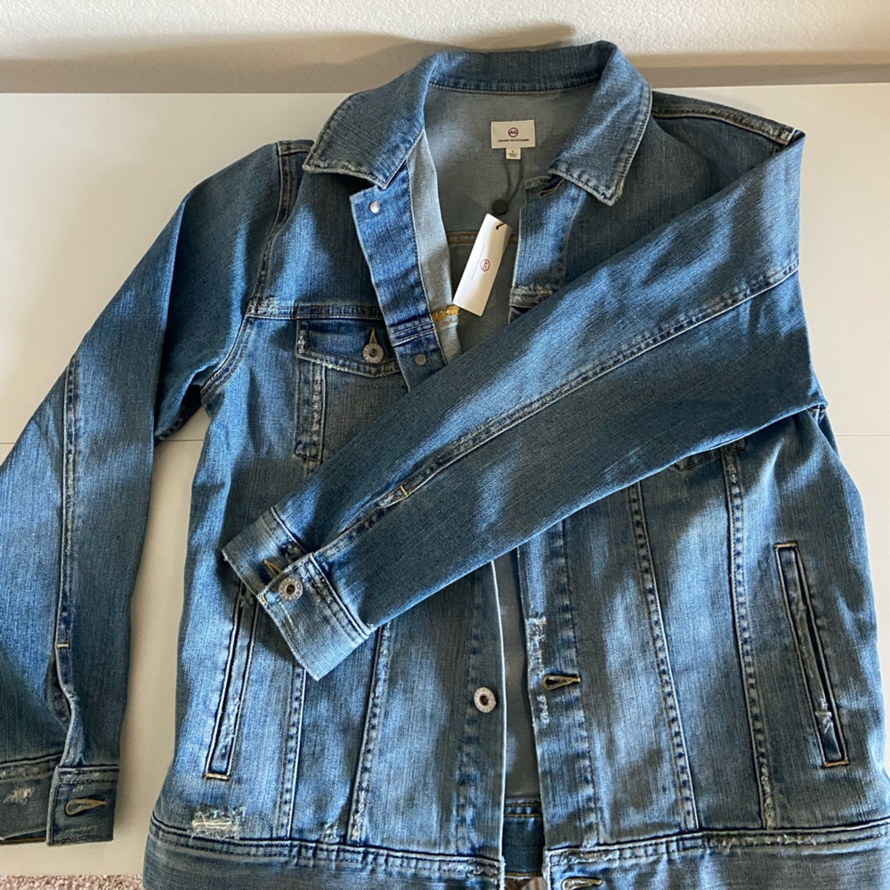 AG Adriano Goldschmied Light Blue Denim Jacket